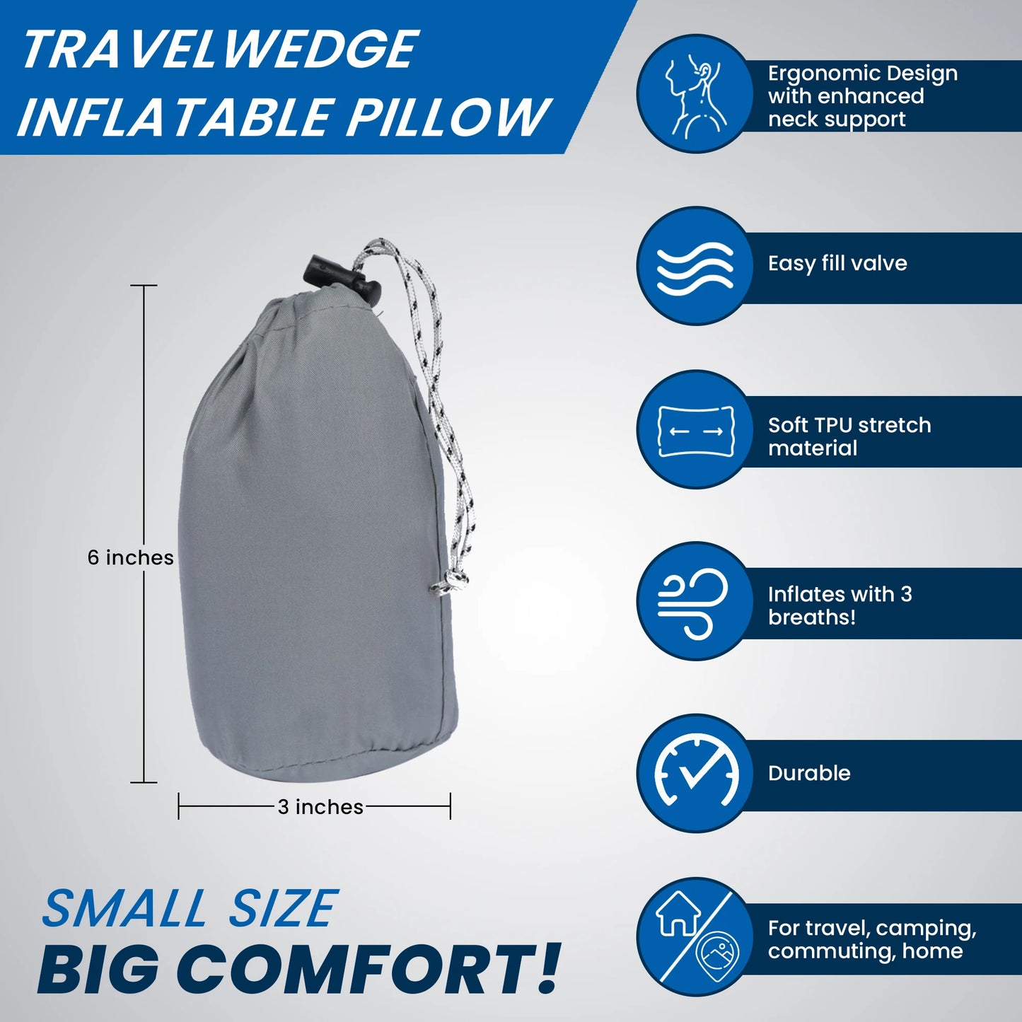 Travelwedge Inflatable Travel Pillow