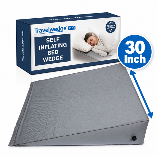 30 Inch Travelwedge PRO - Self Inflating Bed Wedge Pillow