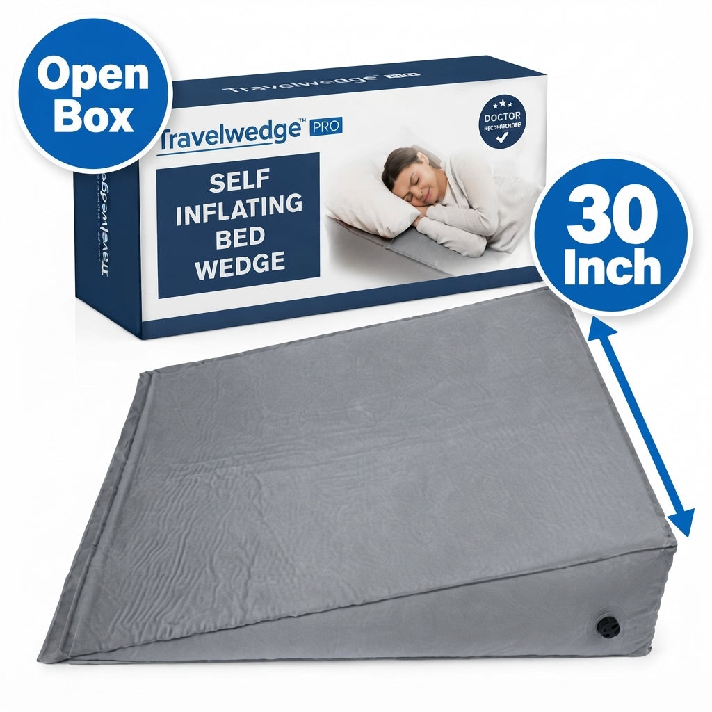 30 Inch [OPEN BOX] Travelwedge PRO - Self Inflating Bed Wedge Pillow